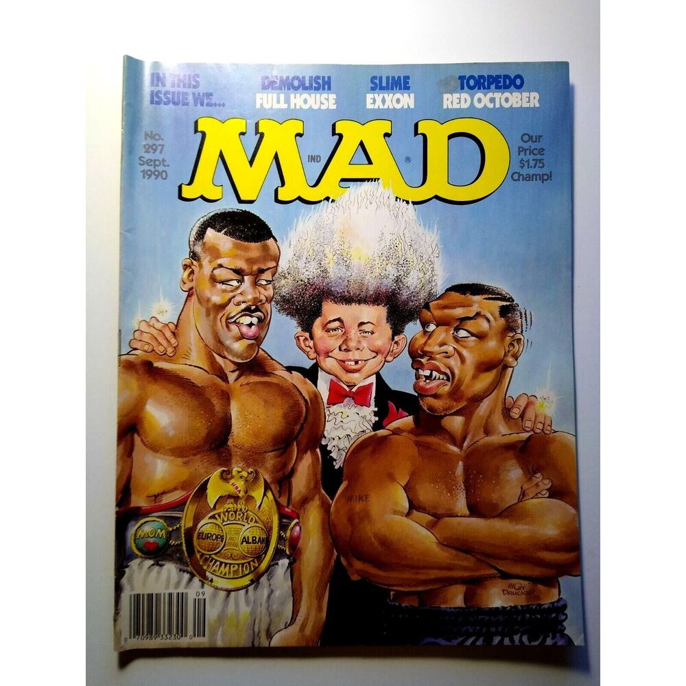 MAD Magazine Sept 1990 # 297 Full House Red October TV Satire Mike Tyson Boxing